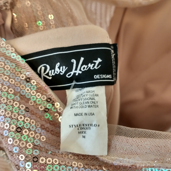 Rose Gold Sequin Mermaid Style Dress NWT - Picture 13 of 13